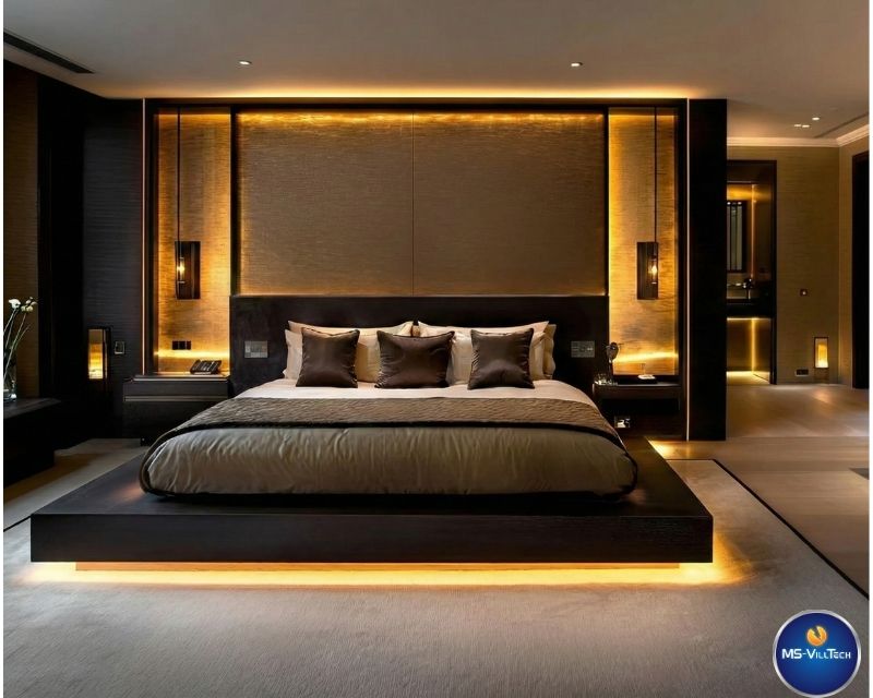 Hálószoba LED hangulatvilágítás